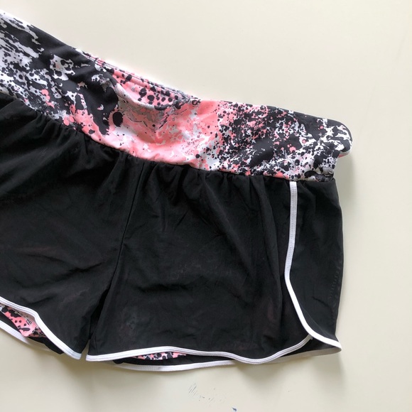 Fabletics Renata Black Mesh Overlay Shorts - Picture 3 of 6